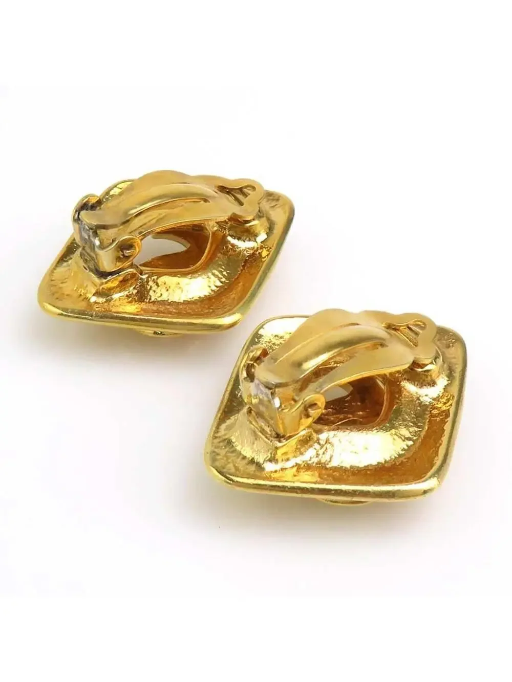 Auth Chanel Vintage Cc Logo Clip On #302707C33B